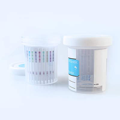 Copo de teste de urina com marcação CE de drogas múltiplas Resultado rápido em 5 minutos