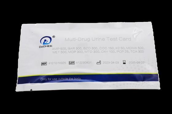 Instalações de reabilitação Painel de cartão de teste de urina multi-drogas com controle de adulterantes