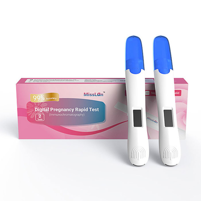 gaveta digital do teste de gravidez das tiras de tiras de teste da ovulação e de teste da gravidez